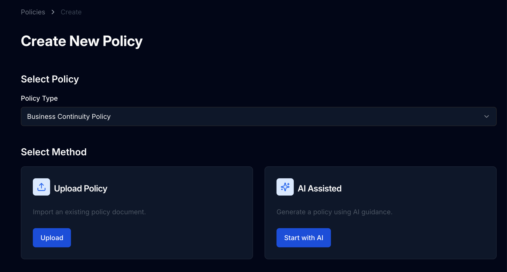 policy generator